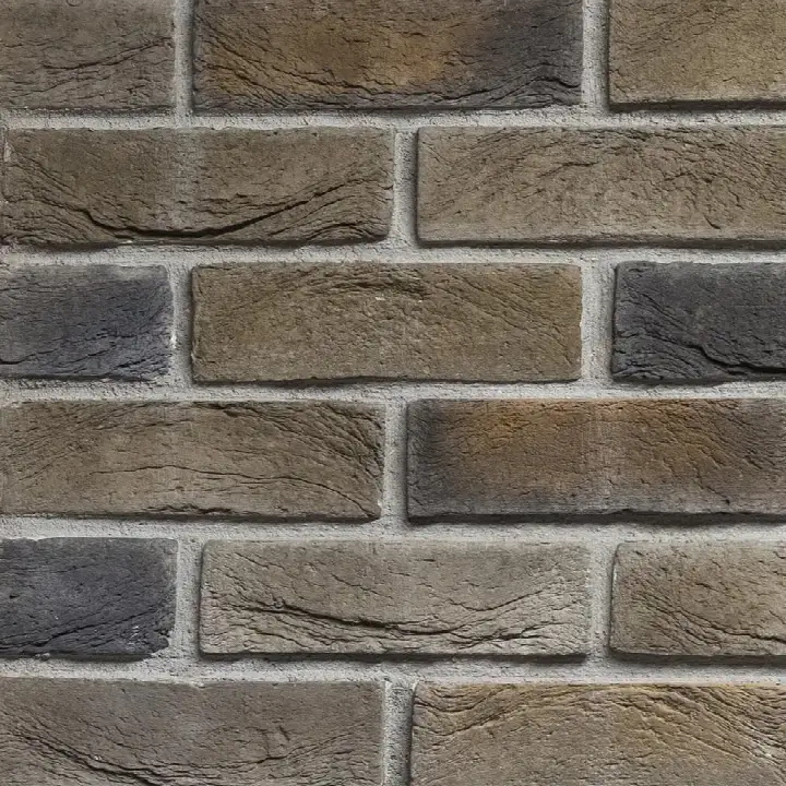 Tuht Brick Fumar kültür tuğlası duvar dokusu, yakın plan